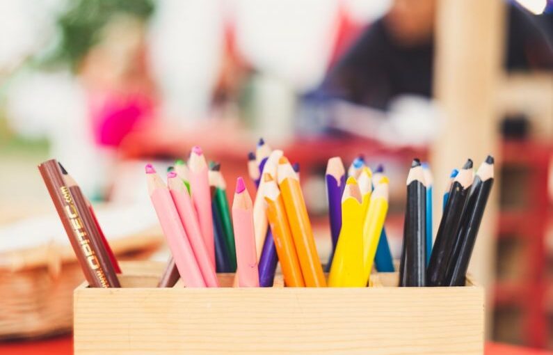 Arts Culture Education - assorted-color color pencils