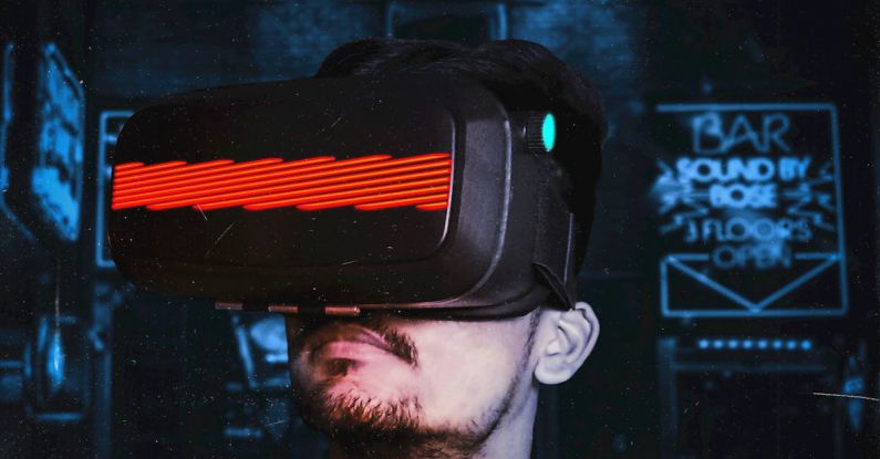 Future Technology - Man Wearing Vr Goggles