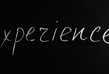 Competency-based Education - Experience Lettering Text on Black Background