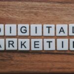 Digital Marketing - digital marketing artwork on brown wooden surface